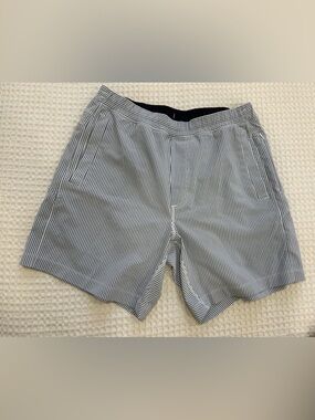 Birddogs Navy and White Striped Casual Shorts